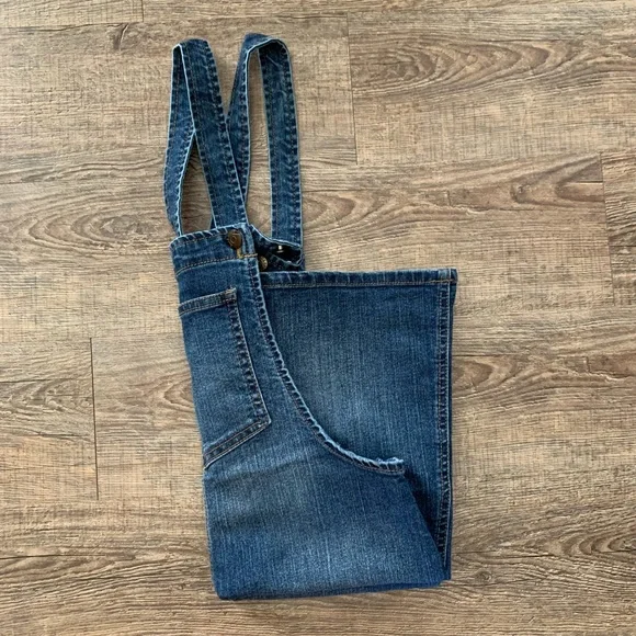 blue spice overalls dress Denim Overall Dress